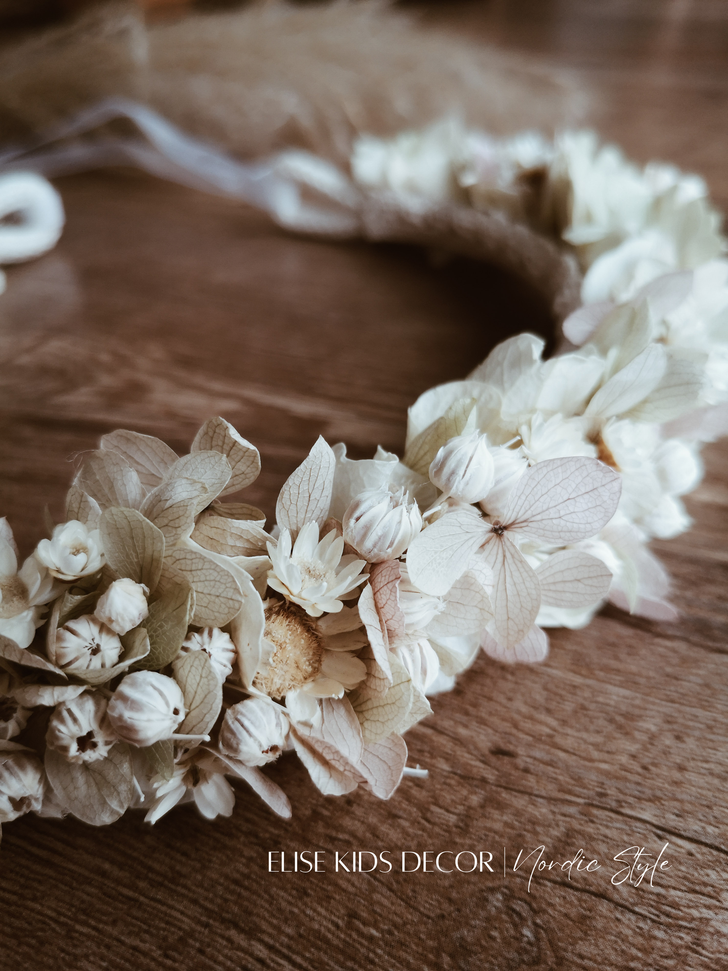 Handgefertigter Haarkranz aus Trockenblumen | Haarschmuck - Image 14