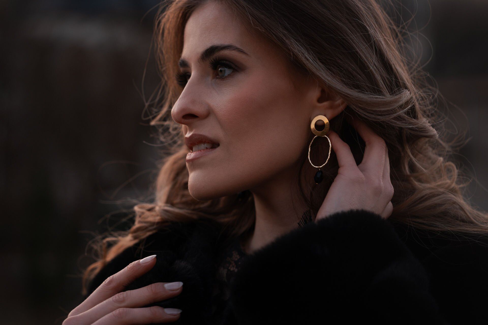 Eleganter Gold Schmuck von Elise´s Atelier, im romantischer Look.