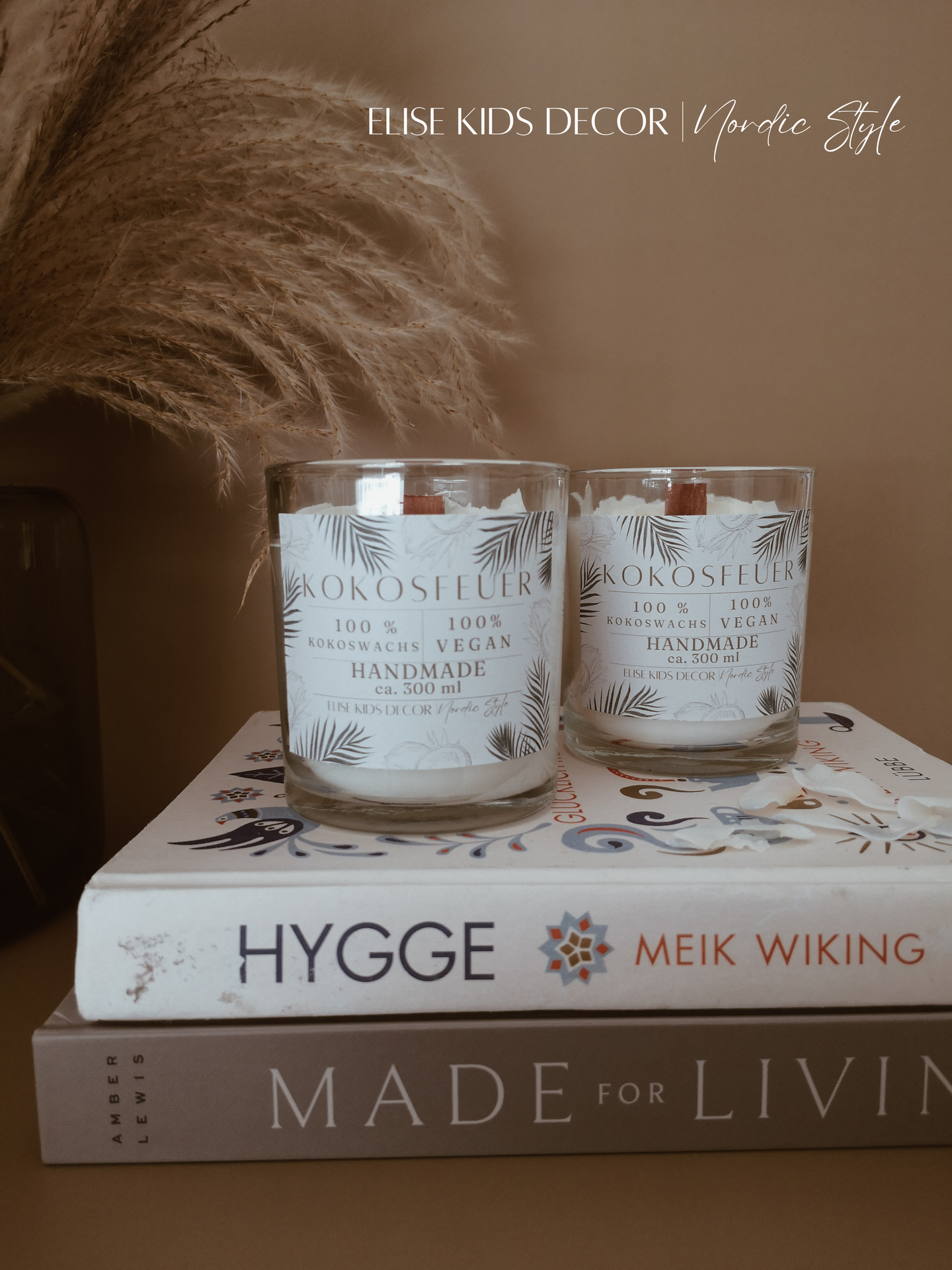 Kokosfeuer - Handgegossene Knisterkerze aus Kokoswachs - Image 7