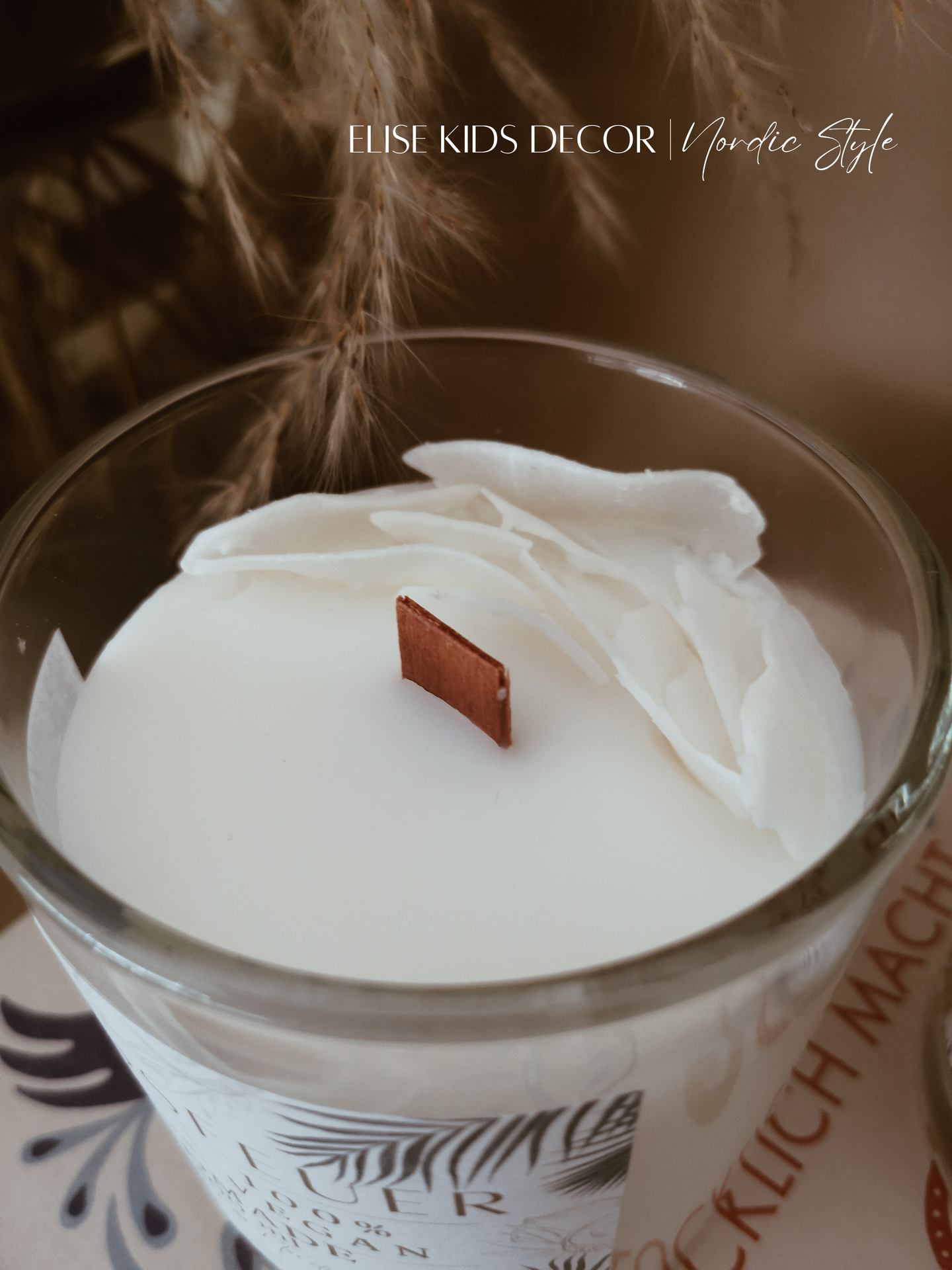 Kokosfeuer - Handgegossene Knisterkerze aus Kokoswachs - Image 5