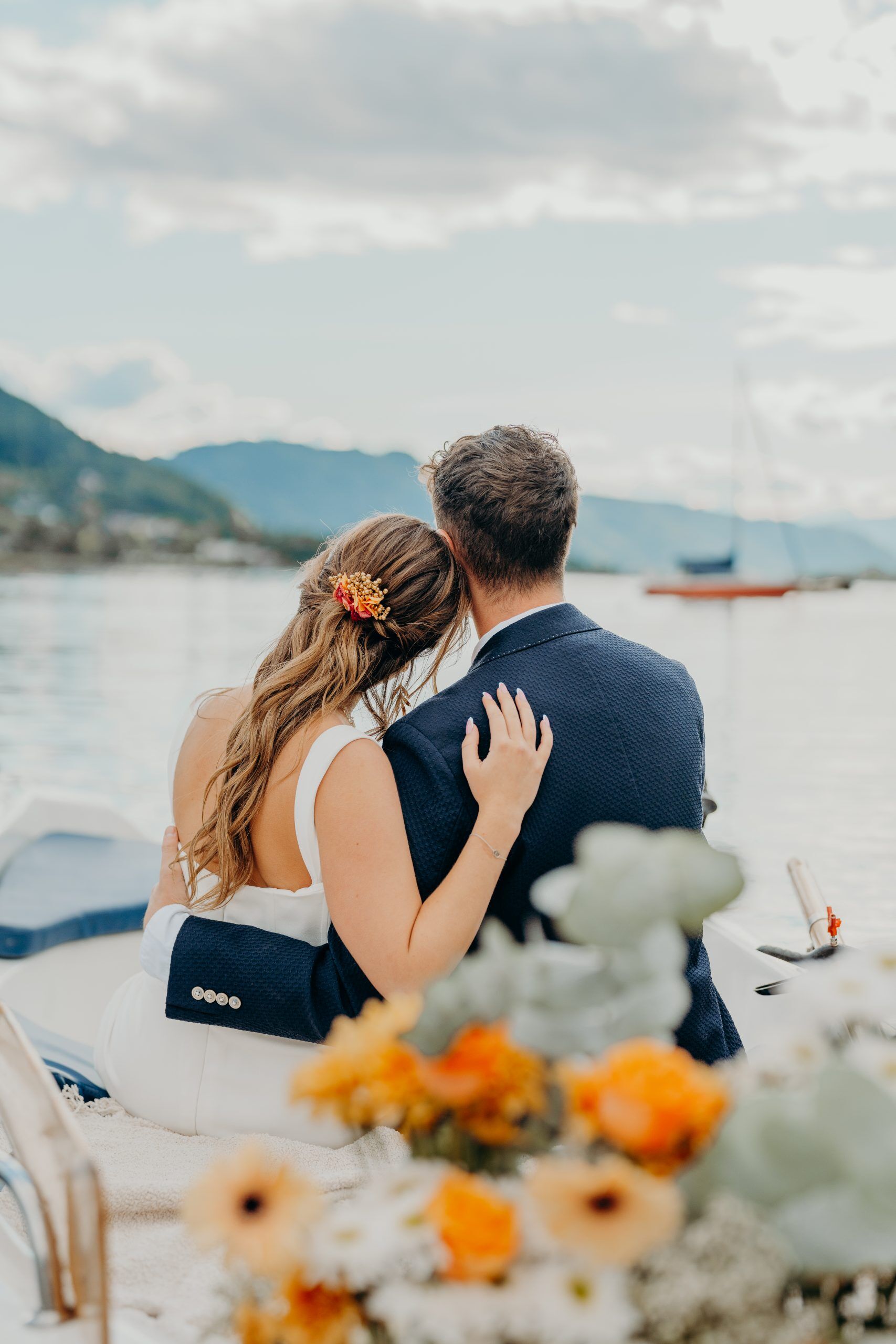 Handgefertigter Haarkamm aus stabilisierten Trockenblumen - Image 3