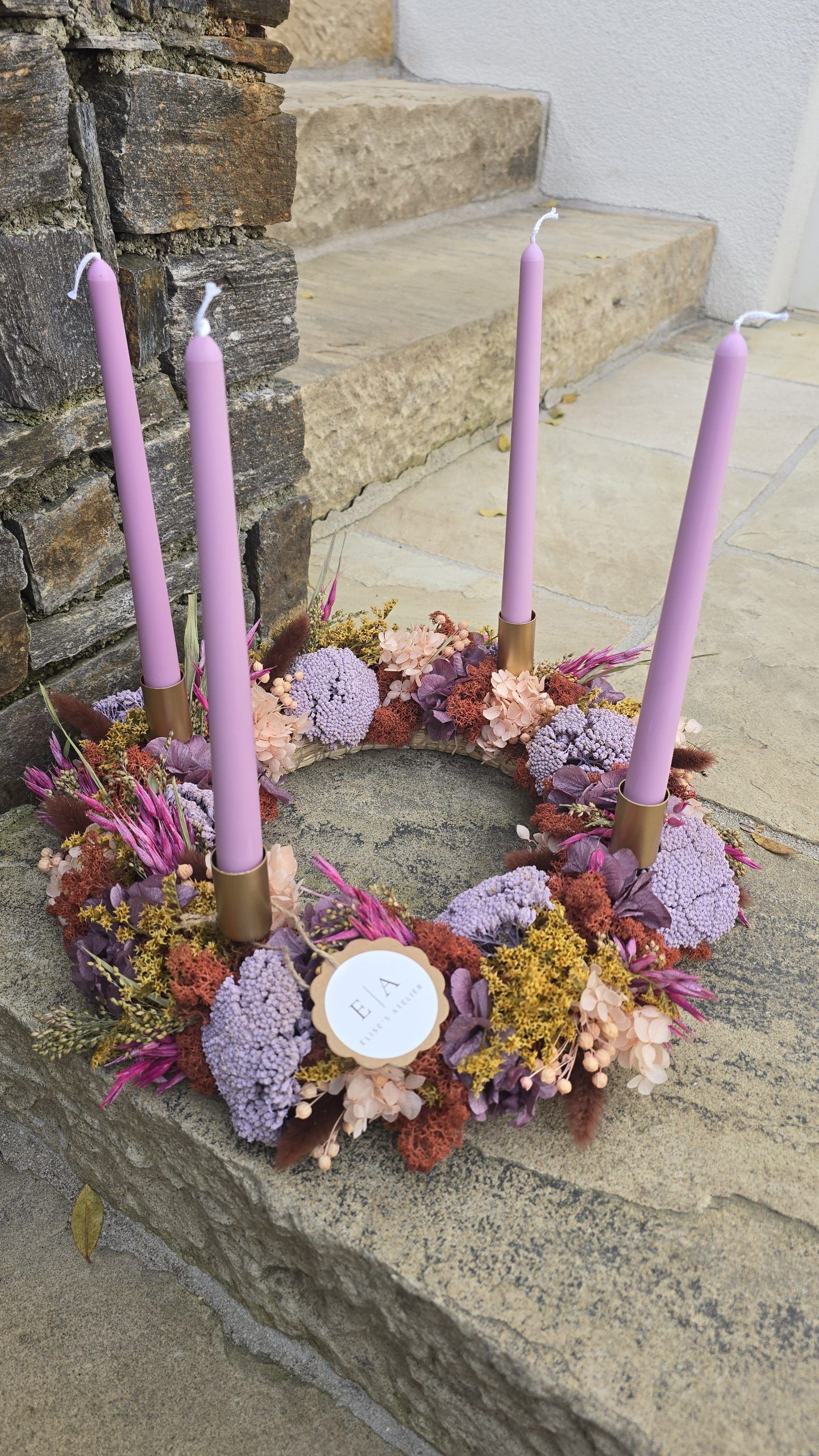 Tafelkerze ca. 25 cm aus Bio-Sojawachs - Image 5