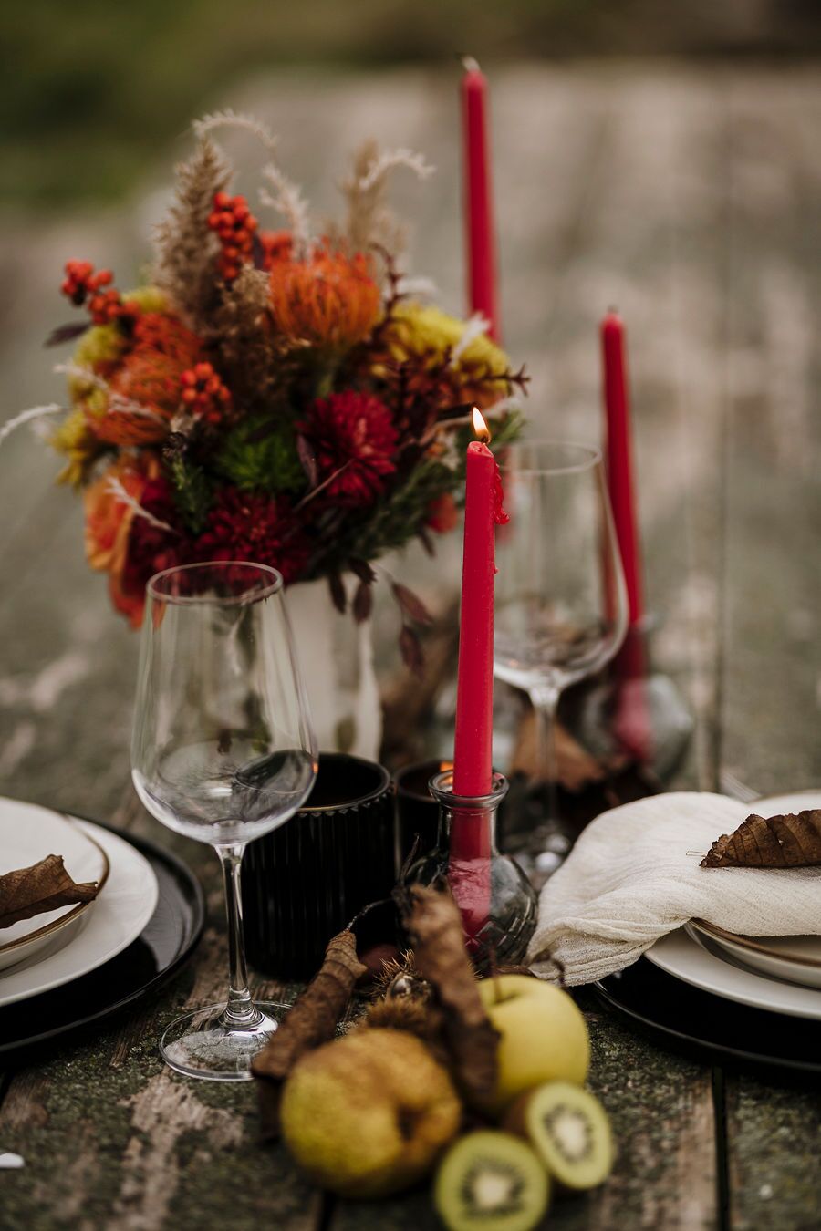 Tafelkerze ca. 25 cm aus Bio-Sojawachs