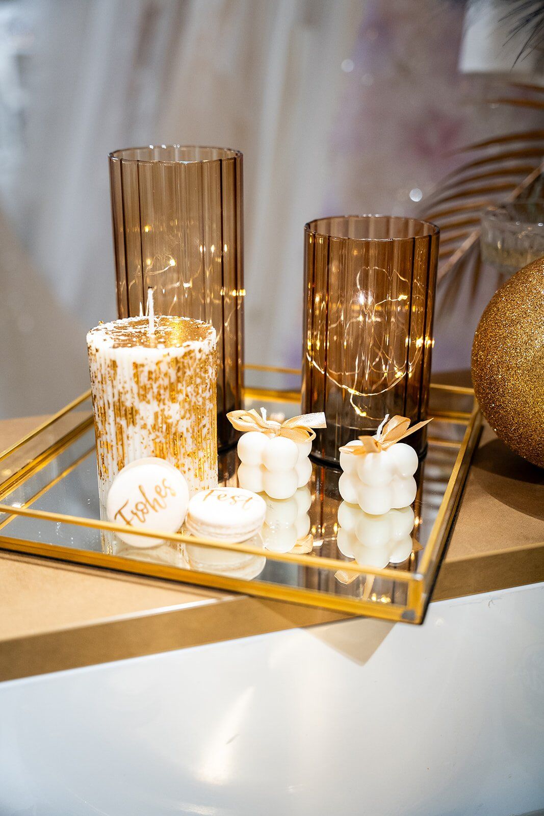 Golden Groove Stumpenkerze aus Bio-Sojawachskerze - Image 3